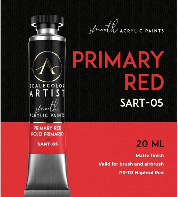 Farba Scale75 Artist Range 20 ml Primary Red (8423153061797) - obraz 3