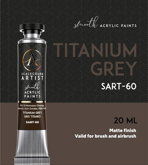 Farba Scale75 Artist Range 20 ml Titanium Grey (8435635306128) - obraz 3