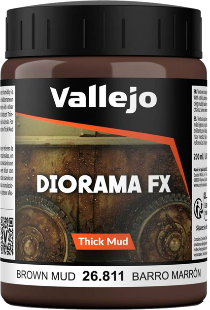 Паста Vallejo Diorama FX 26.811 Brown Mud 200 мл (8429551268110) - зображення 1