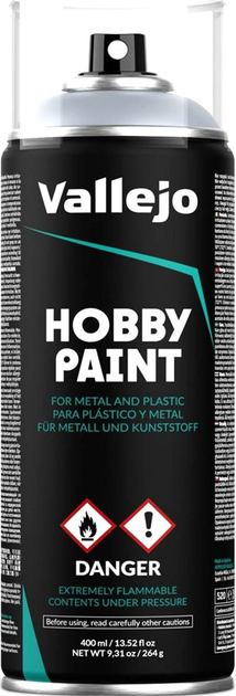 Primer-spray Vallejo Hobby Paint 28.021 400 ml Silver (8429551280211) - obraz 1