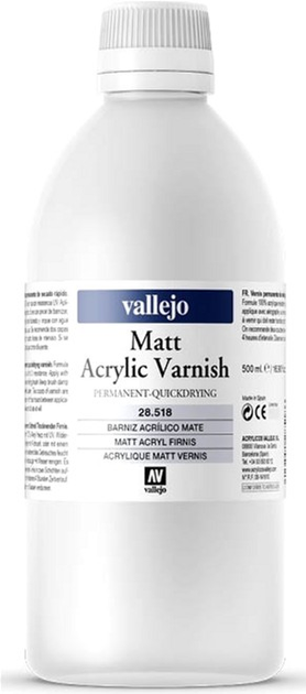 Лак Vallejo Акриловий 28.518 500 мл Матовий (8429551285186) - зображення 1