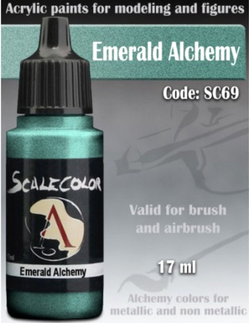 Farba akrylowa Scale75 Instant Colors 17 ml Emerald Alchemy (8412548257396) - obraz 3
