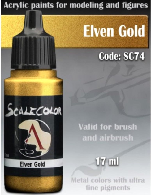 Farba akrylowa Scale75 Instant Colors 17 ml Elven Gold (8412548259468) - obraz 3