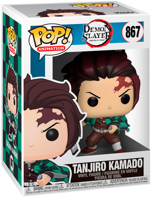 Figurka Funko POP Animation Demon Slayer Kimetsu No Yaiba 867 Tanjiro Kamado 9 cm (0889698490108) - obraz 1