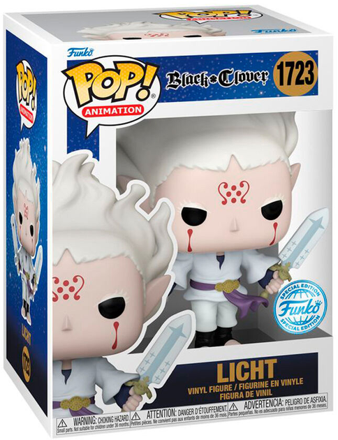 Figurka Funko Pop Black Clover Licht Exclusive 9 cm (0889698816748) - obraz 1