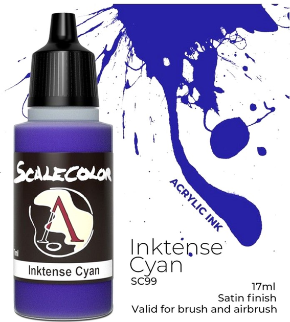 Чорнило Scale75 Inktense 17 мл Ціановий (8412548890609) - зображення 3