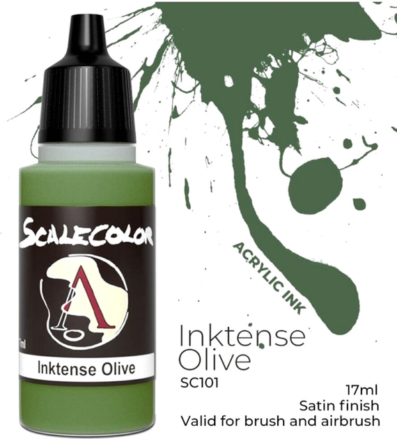 Tusz Scale75 Inktense 17 ml Oliwkowy (8412548890647) - obraz 3