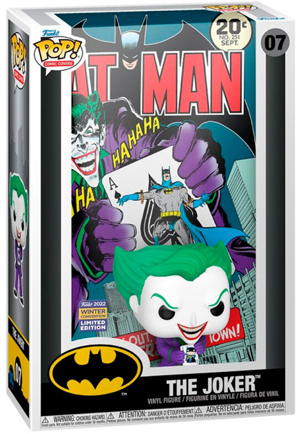 Фігурка Funko POP Comic Cover Batman The Joker Exclusive 9 см (0889698653497) - зображення 1