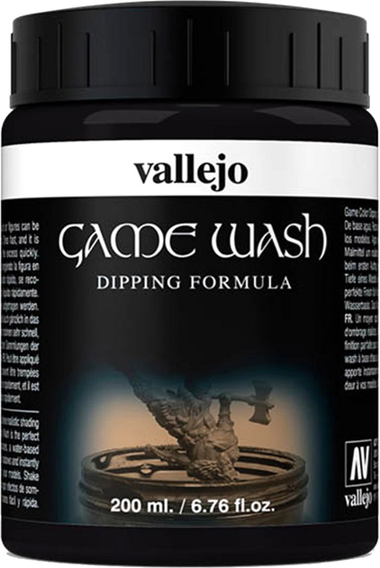 Фарба Vallejo Game Color Wash 73.301 200 мл Чорна (8429551733014) - зображення 1