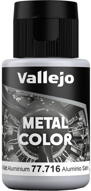 Фарба Vallejo Metal Color 77.716 32 мл Semi Matt Aluminium (8429551777162) - зображення 1