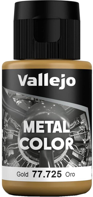 Фарба Vallejo Metal Color 77.725 32 мл Gold (8429551777254) - зображення 1