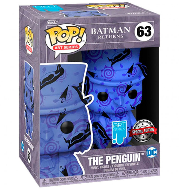 Фігурка Funko Pop DC Comics Batman Return The Penguin Artist Case Exclusive 9 см (0889698601016) - зображення 1