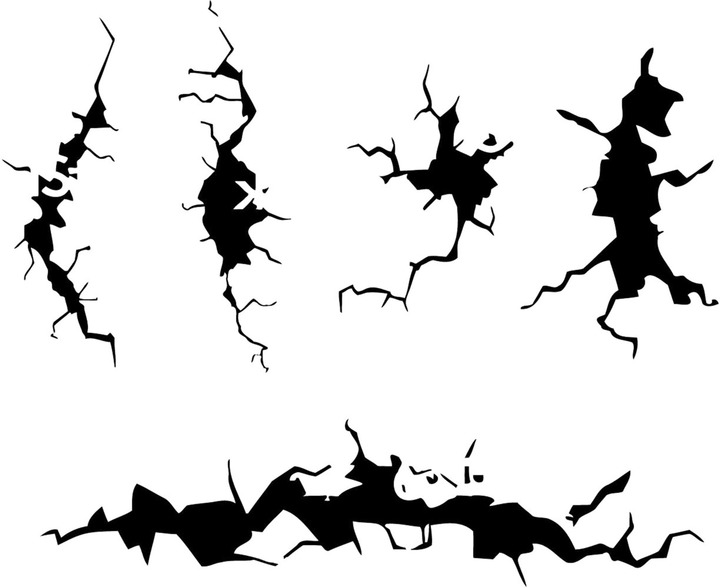 Szablon Vallejo ST-TX001 Stencils Cracked Wall 1:35 (8429551986625) - obraz 3