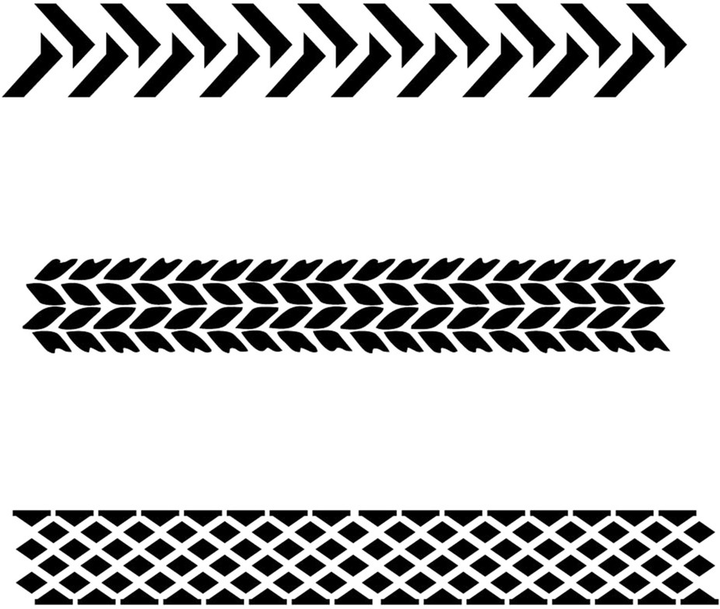 Трафарет Vallejo ST-TX002 Stencils Tyre Markings 1:35 (8429551986632) - зображення 3
