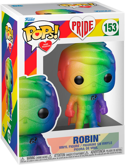 Фігурка Funko Pop DC Comics Robin Pride 9 см (0889698658966) - зображення 1