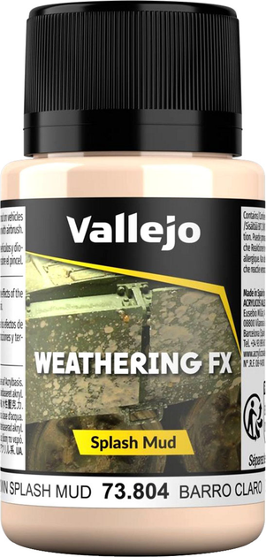 Акрилова фарба Vallejo Weathering FX Splash Mud 73.804 40 мл Light Brow (8429551738040) - зображення 1