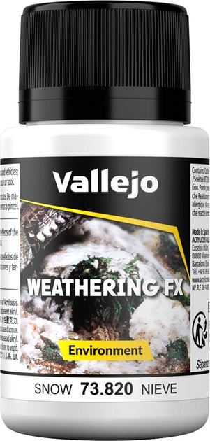 Акрилова фарба Vallejo Weathering FX Environment 73.820 40 мл Snow (8429551738200) - зображення 1