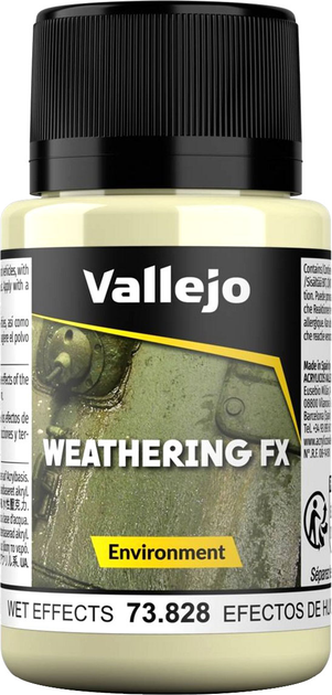 Акрилова фарба Vallejo Weathering FX Splash Mud 73.828 40 мл Ефект Вологості (8429551738286) - зображення 1