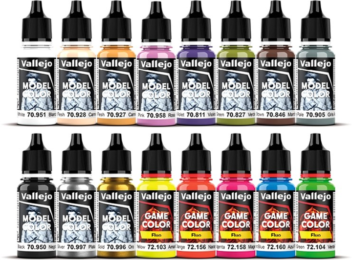 Zestaw farb akrylowych Vallejo Model Color 70.257 Kit Wargame Special 16 szt x 18 ml (8429551702577) - obraz 3