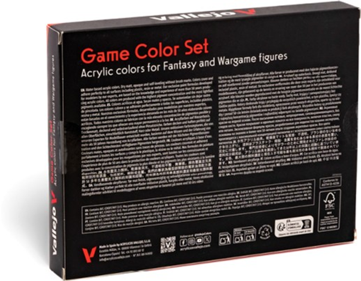 Zestaw farb akrylowych Vallejo Game Color 72.189 Leather & Metal 8 szt x 18 ml (8429551721899) - obraz 3