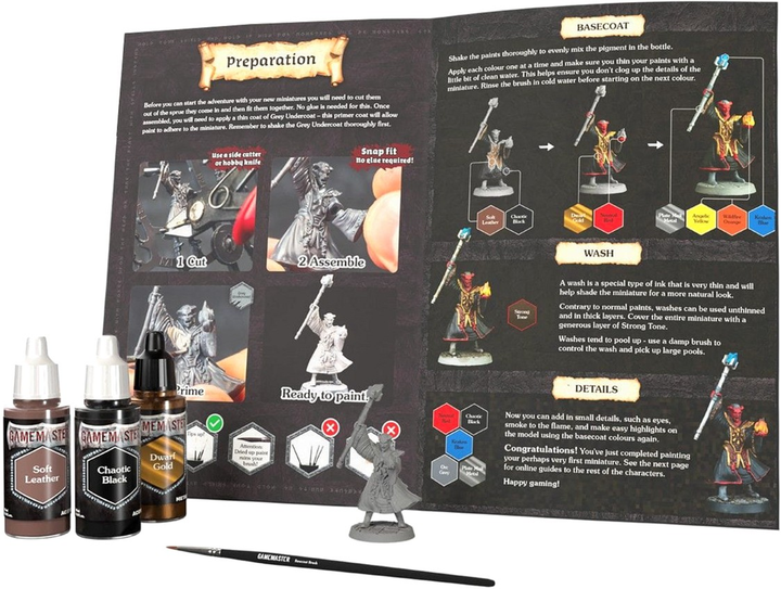 Zestaw The Army Painter GameMaster Adventure Starter Role-Playing Paint Kit z figurkami 15 szt x 18 ml (5713799100817) - obraz 3