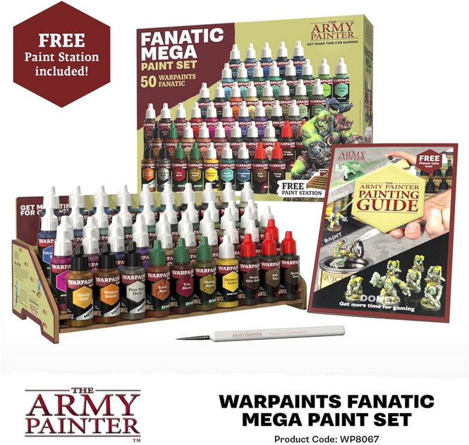 Набір фарб The Army Painter Warpaints Fanatic Mega Paint Kit 50 шт x 18 мл (5713799806702) - зображення 2