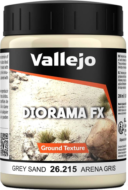 Паста Vallejo Diorama FX Ground Textures 26.215 200 мл Grey Sand (8429551262156) - зображення 1