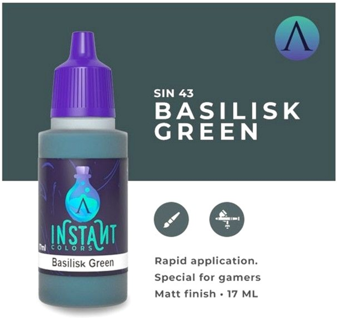 Фарба акрилова Scale75 Instant Colors 17 мл Basilisk Green (8412548900988) - зображення 2