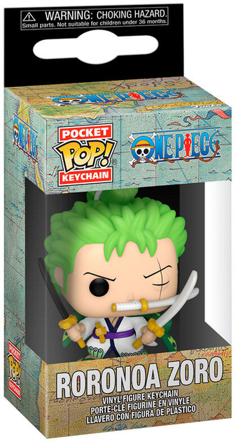 Брелок Funko POP One Piece Roronoa Zoro (0889698613712) - зображення 1