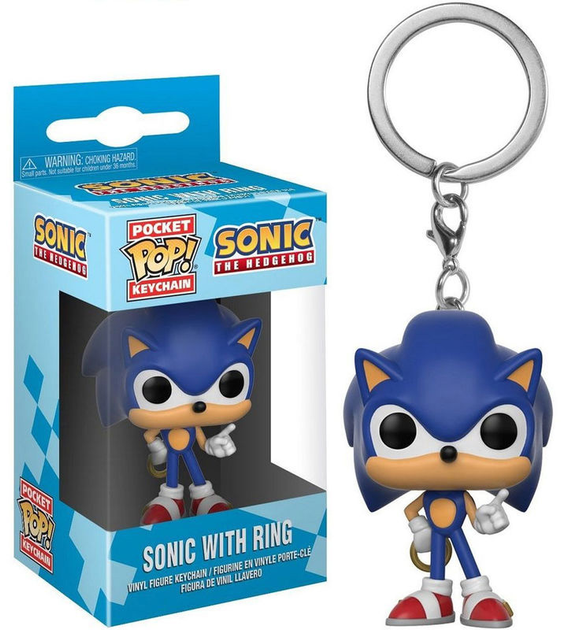 Брелок Funko POP Sonic with Ring (0889698202893) - зображення 1