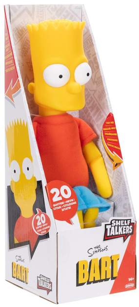 М'яка іграшка Jakks Pacific The Simpsons Shelf Talkers Bart розмовляючий англійською 33 см (0192995175617) - зображення 1