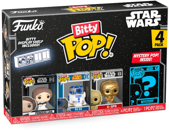 Набір фігурок-сюрприз Funko Bitty POP Star Wars Лея 4 шт (0889698715126) - зображення 1