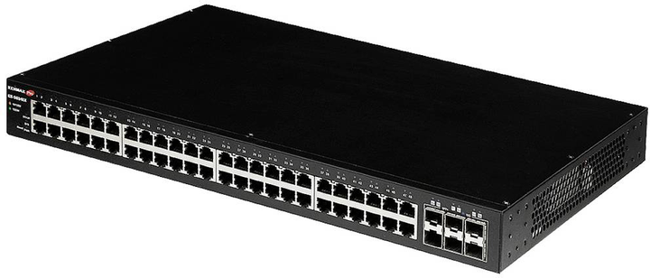 Комутатор Edimax 54-port Gigabit Web smart managed switch with 6 x 10 Gigabit SFP+ ports Black (GS-5654LX) - зображення 3