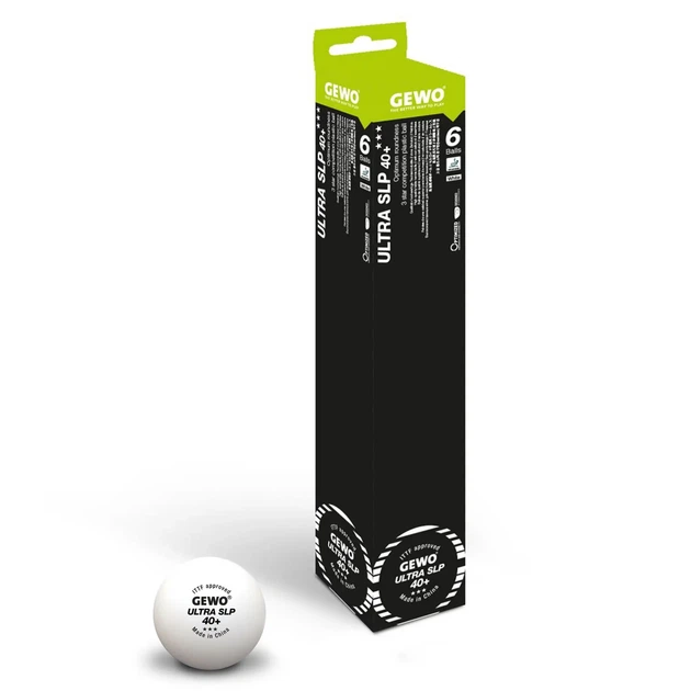 М'ячі для настільного тенісу GEWO Ultra SLP 40+ ITTF 6 шт (81351200) (931057) - зображення 2
