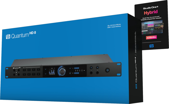 Аудіоінтерфейс PreSonus Quantum HD 8 USB-C (0673454012235) - зображення 4