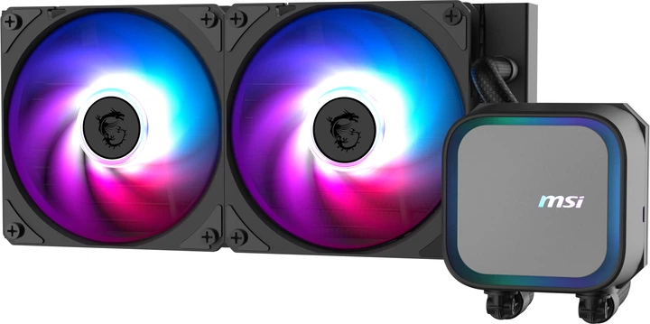 未開封　MSI 水冷クーラー MAG CORELIQUID E240 ブラック Система водяного охлаждения MSI Mag Coreliquid A13 240 Black