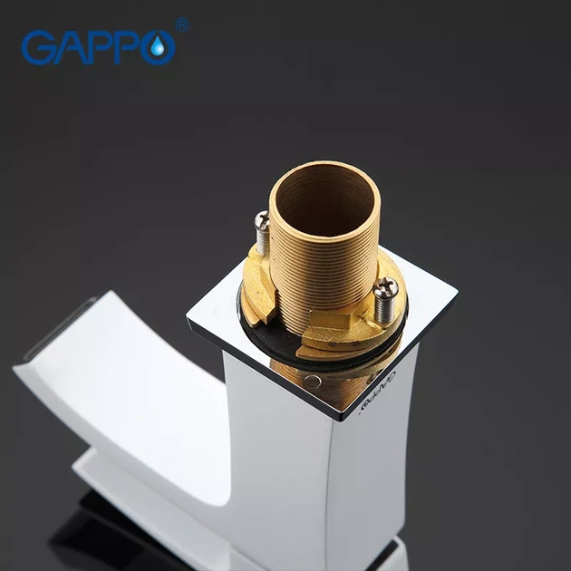 Змішувач для умивальника GAPPO G1007-8, білий/хром G1007-8 - изображение 5