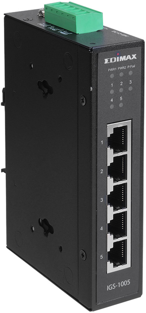 Switch Edimax Industrial 5-Port Gigabit (IGS-1005) - obraz 2