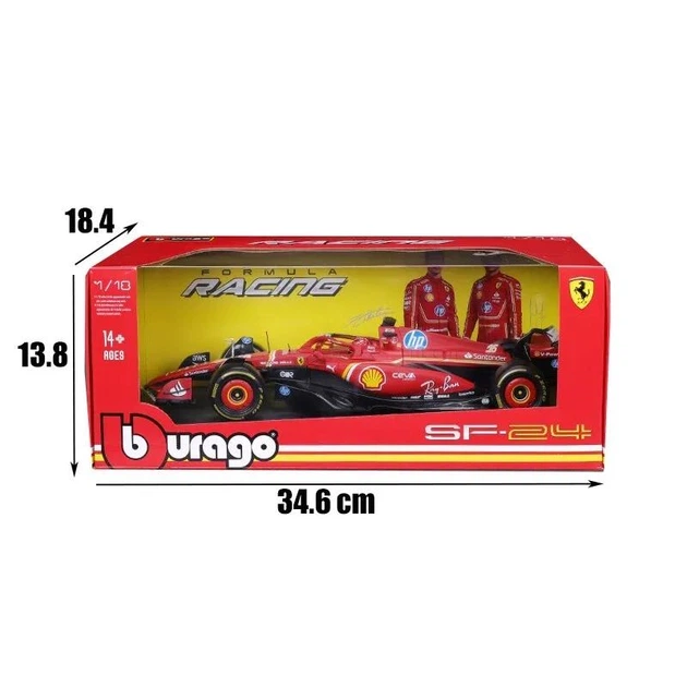 Колекційна Модель Bburago F1 Ferrari SF-24 #16 Charles Leclerc