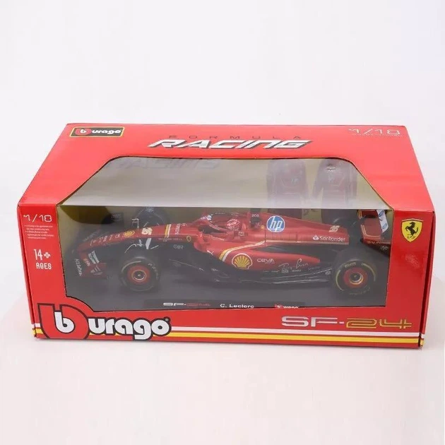 Колекційна Модель Bburago F1 Ferrari SF-24 #16 Charles Leclerc