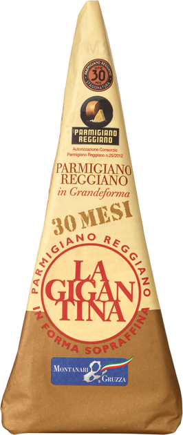 Сир Montanari & Gruzza Парміджано Реджано Gigantina 30 місяців витримки 250 г (8003566002923) - зображення 1