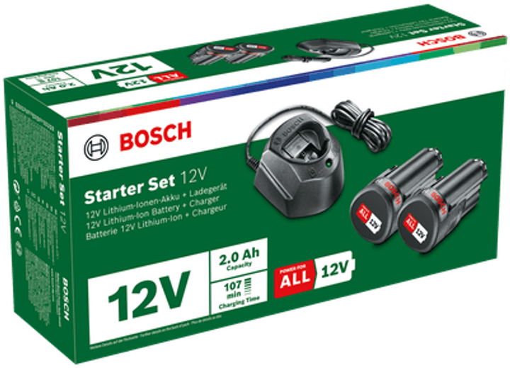 Зарядний пристрій Bosch GAL 1210 CV + 2 акумулятори PBA 12V 1.5Ач (4053423215328) - зображення 3
