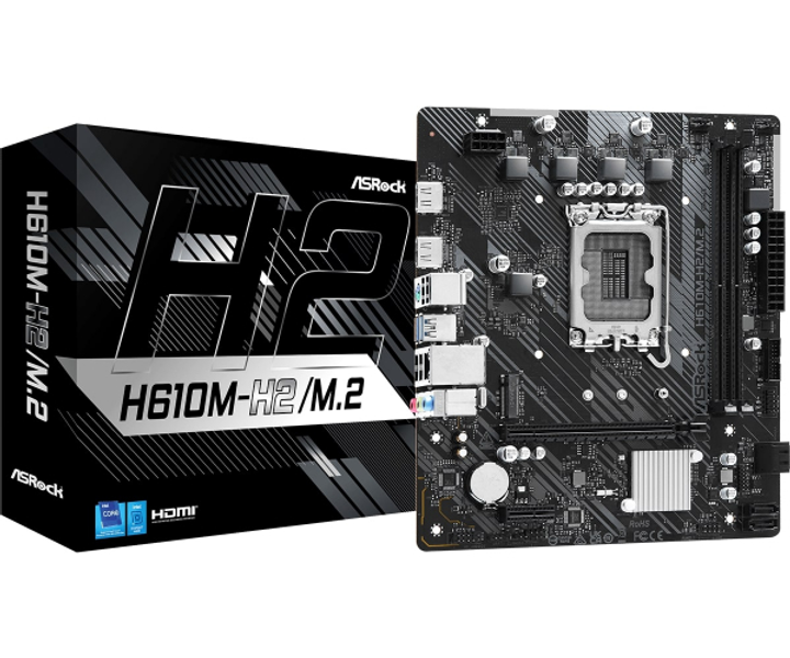 Материнская плата ASRock h610m-h2/m.2 Socket 1700 - изображение 1