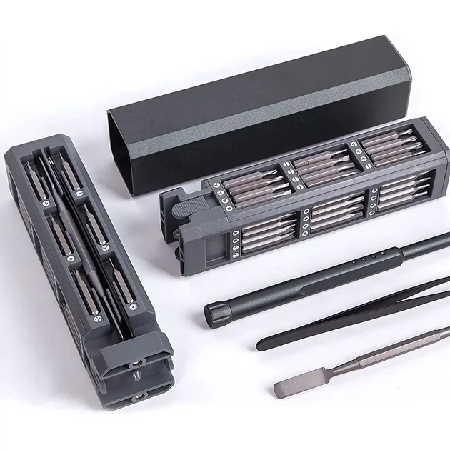 Отвертка с набором прецизионных магнитных бит U&P Screwdriver Set 45 шт (YT6044) - изображение 2