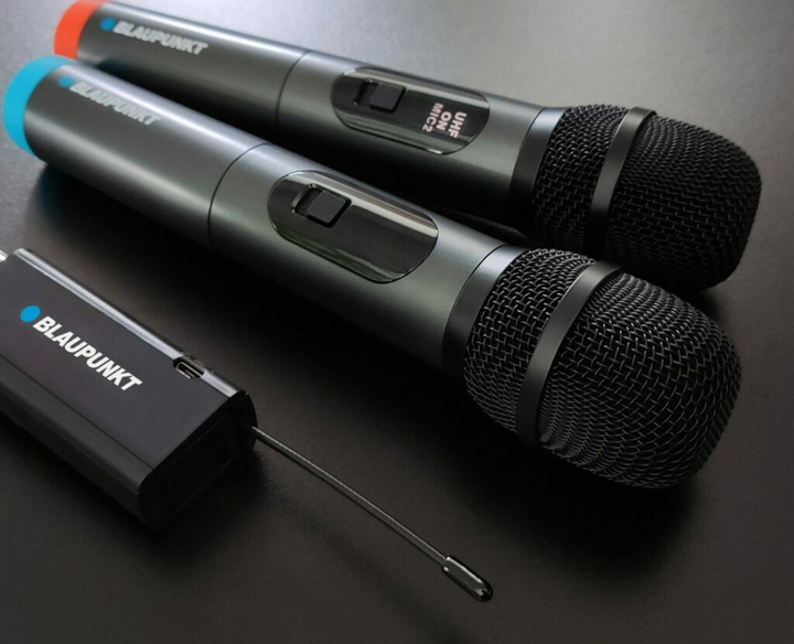 Мікрофон бездротовий Blaupunkt UHF WM60UDB 2 шт. (5901750505652) - зображення 4