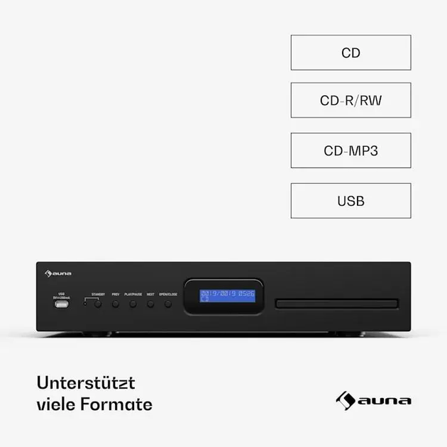 Усилитель ресивер звука Auna Art22 Черный - изображение 3