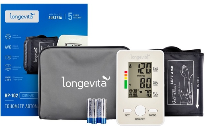 Автоматичний тонометр Longevita BP-102 (BP-102) - зображення 1