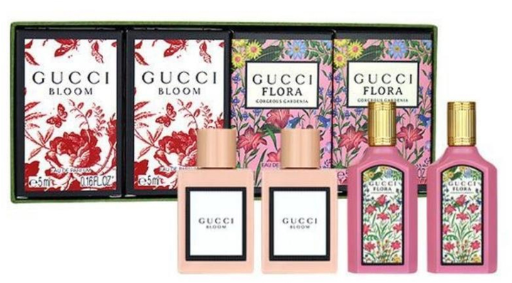 Zestaw miniatur damski Gucci Woda perfumowana Bloom 2x5 ml + Woda perfumowana Flora Gorgeous Gardenia 2x5 ml (3616303465223) - obraz 1