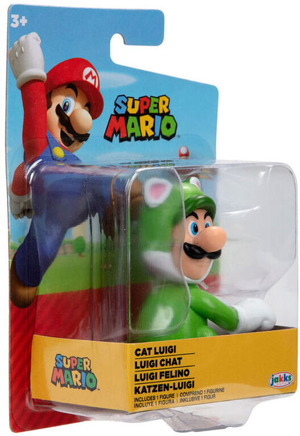 Фігурка Jakks Pacific Nintendo Nintendo Super Mario Cat Luigi 6.5 см (0039897914268) - зображення 6