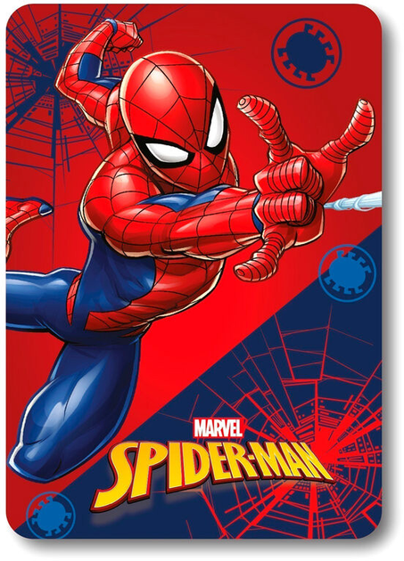 Koc polarowy Marvel Spiderman 100 x 140 cm Czerwony (8435631352358) - obraz 1